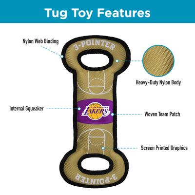 Show full view: Pets First Nylon Court Tough Squeaky Dog Chew Toy, LA Lakers slide 6 of 7