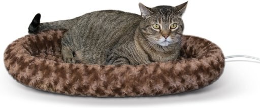 K&H Pet Products Thermo-Kitty Fashion Splash Heated Cat Bed, Large