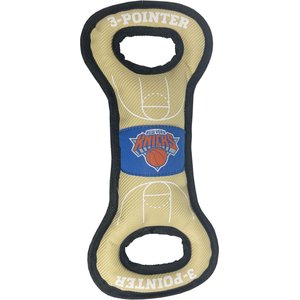 Pets First New England Patriots Hard Nylon Goal Post Dog Chew Toy, Yellow