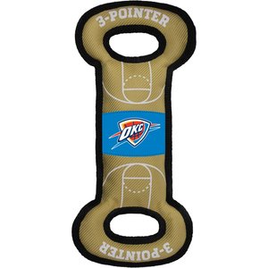 Pets First Nylon Court Tough Squeaky Dog Chew Toy, Oklahoma City Thunder