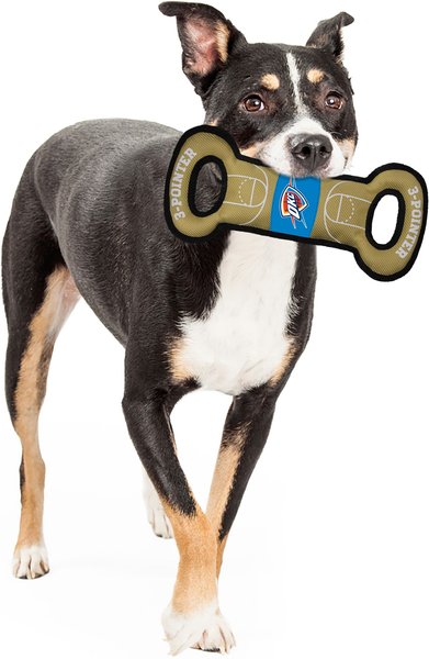 Show full view: Pets First Nylon Court Tough Squeaky Dog Chew Toy, Oklahoma City Thunder slide 4 of 6