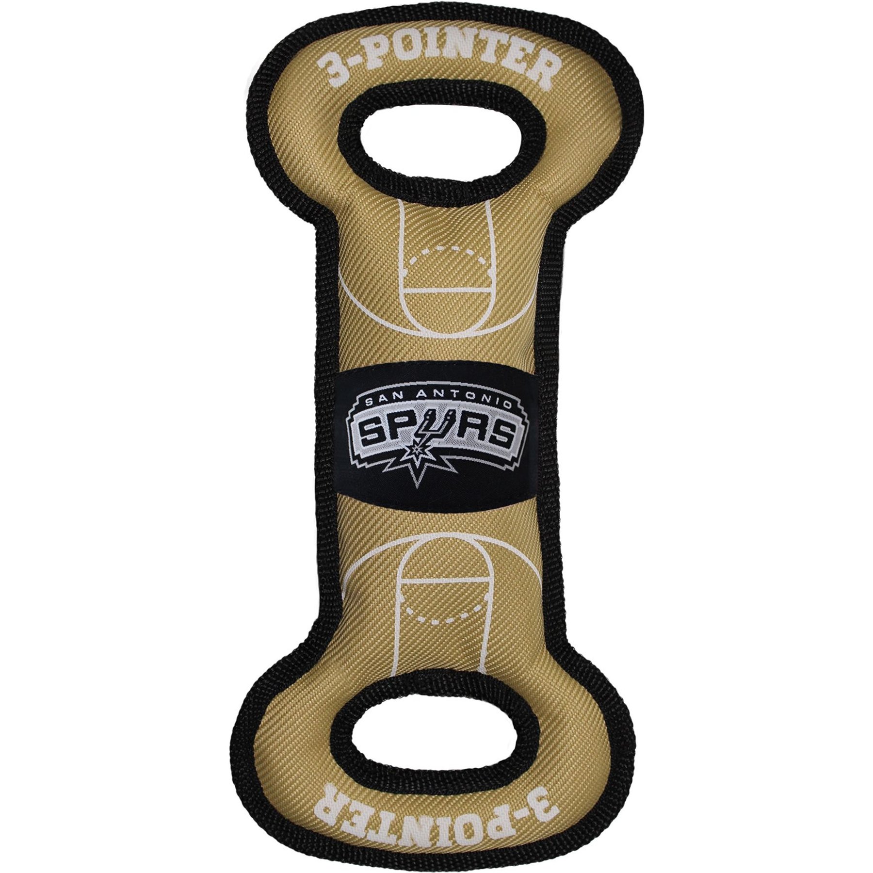 Pets First Pets First Nylon Court Tough Squeaky Dog Chew Toy, San Antonio Spurs