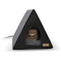 K&H Pet Products Heated A-Frame Cat House, Gray/Black
