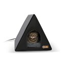 K&H Pet Products Heated A-Frame Cat House, Gray/Black