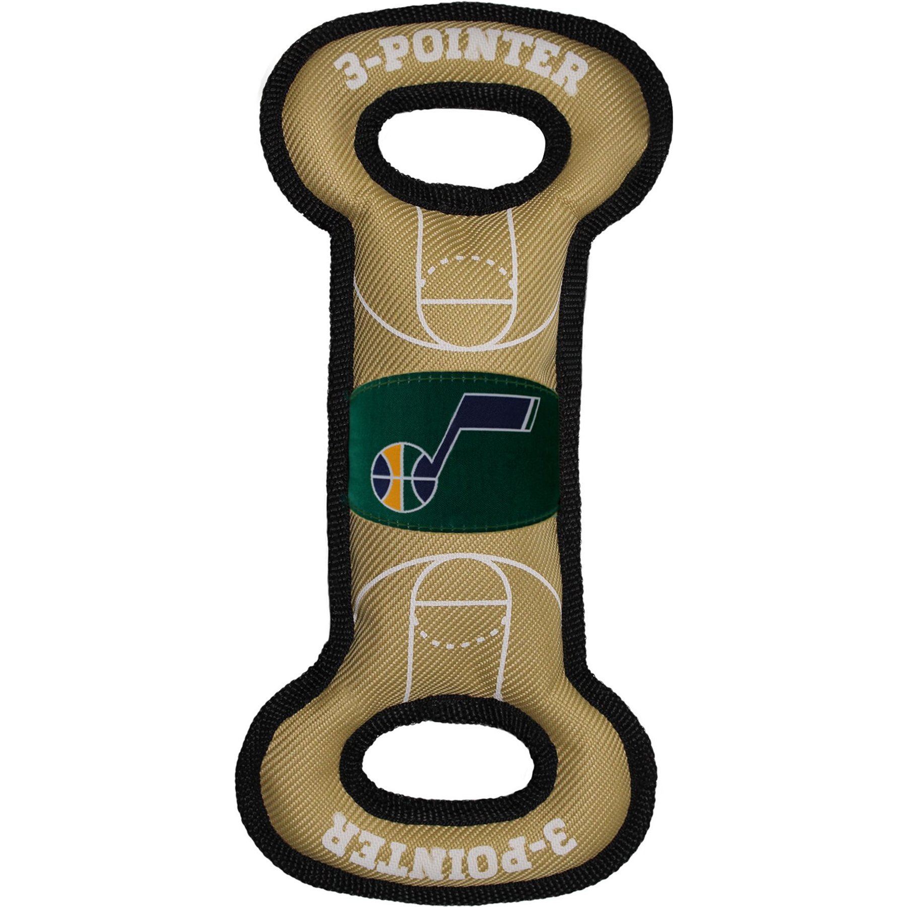 Pets First Nylon Court Tough Squeaky Dog Chew Toy, Utah Jazz