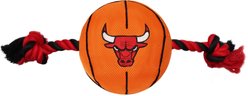 Pets First NBA Basketball Tough Squeaky Plush Dog Chew Toy, Chicago Bulls