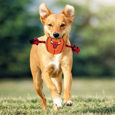 Show full view: Pets First NBA Basketball Tough Squeaky Plush Dog Chew Toy, Chicago Bulls slide 3 of 6