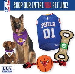 Pets First NBA Basketball Tough Squeaky Plush Dog Chew Toy, Chicago Bulls slide 2 of 5