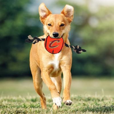 Show full view: Pets First NBA Basketball Tough Squeaky Plush Dog Chew Toy, Cleveland Cavaliers slide 4 of 6