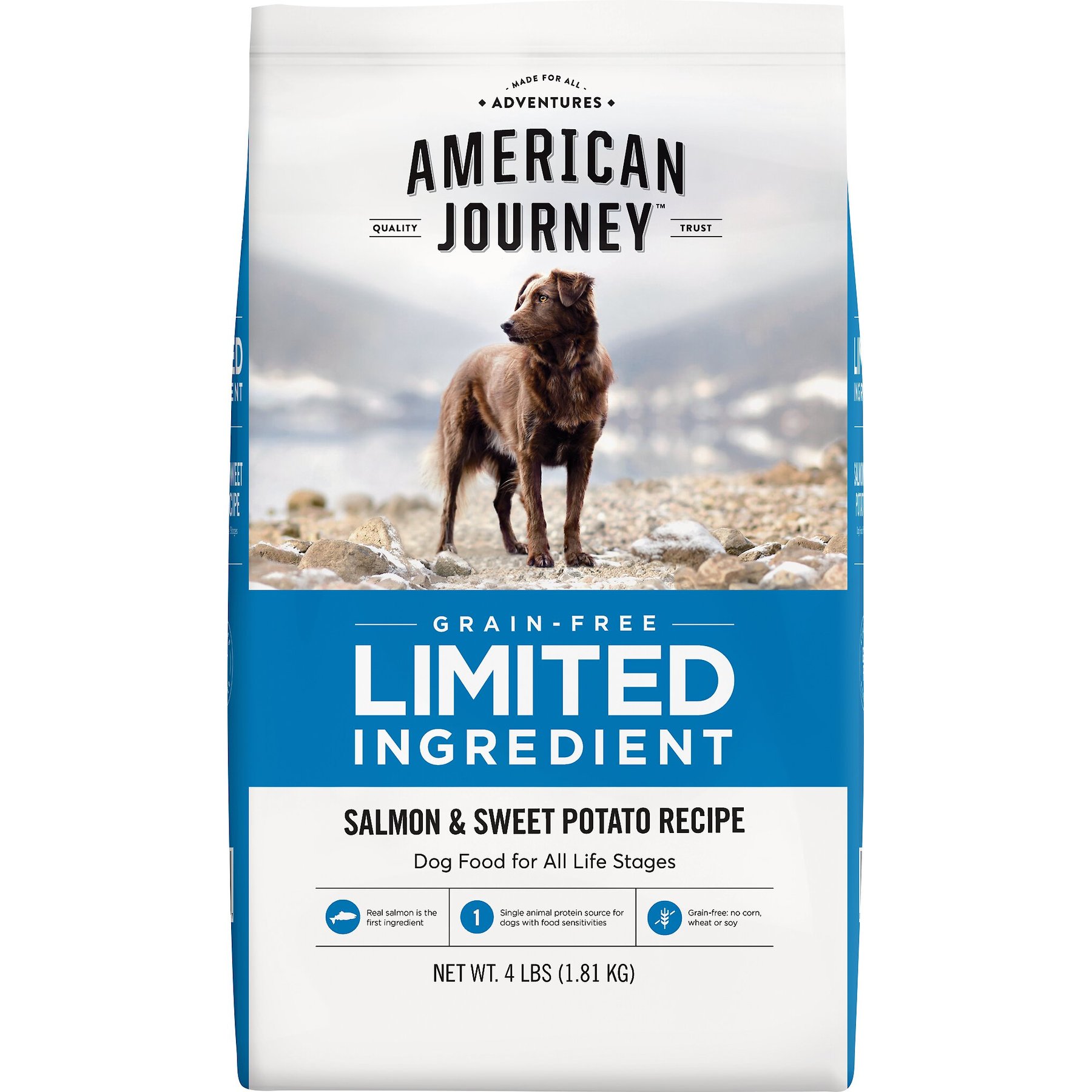 AMERICAN JOURNEY Limited Ingredient Salmon Sweet Potato Recipe Grain Free Dry Dog Food 24 lb bag Chewy