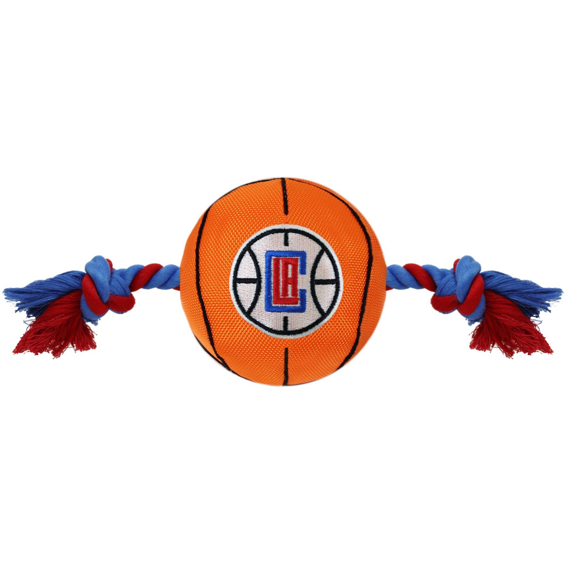 Pets First NBA Basketball Tough Squeaky Plush Dog Chew Toy, LA Clippers
