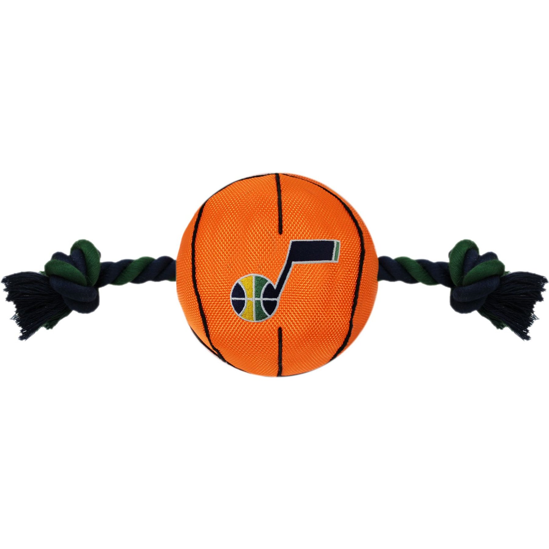 Pets First NBA Basketball Tough Squeaky Plush Dog Chew Toy, Utah Jazz
