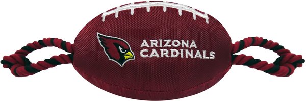 Show full view: Pets First Nylon Football Tough Squeaky Dog Chew Toy, Arizona Cardinals slide 1 of 6