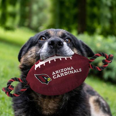 Show full view: Pets First Nylon Football Tough Squeaky Dog Chew Toy, Arizona Cardinals slide 2 of 6