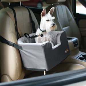 K&H Pet Products Hangin' Bucket Booster Toy Breed Dog Car Seat, Gray