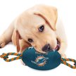 Show in main carousel: Pets First Nylon Football Tough Squeaky Dog Chew Toy, Miami Dolphins slide 3 of 6