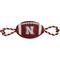 Show in main carousel: Pets First Nylon Football Tough Squeaky Dog Chew Toy, Nebraska slide 1 of 6
