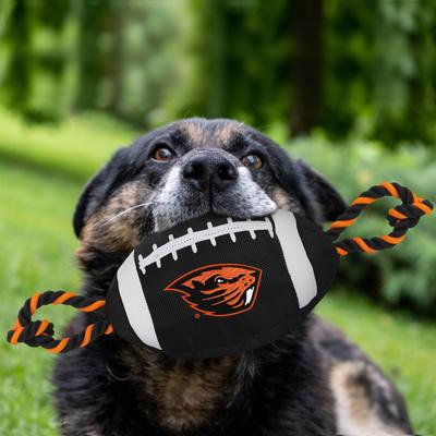 Show full view: Pets First Nylon Football Tough Squeaky Dog Chew Toy, Oregon State slide 2 of 6