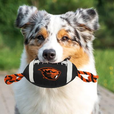 Show full view: Pets First Nylon Football Tough Squeaky Dog Chew Toy, Oregon State slide 4 of 6