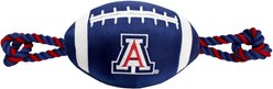 Pets First Nylon Football Tough Squeaky Dog Chew Toy, University of Arizona