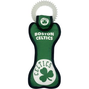 Pets First Squeaky Dental Dog Ring Toy, Boston Celtics