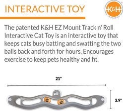 K&H Pet Products EZ Mount Window Track n' Roll Interactive Cat Toy slide 2 of 6