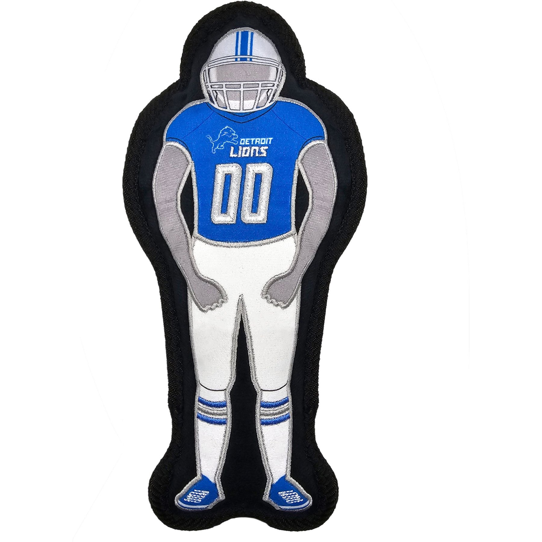 Pets First Player Tough Squeaky Dog Chew Toy, Detroit Lions