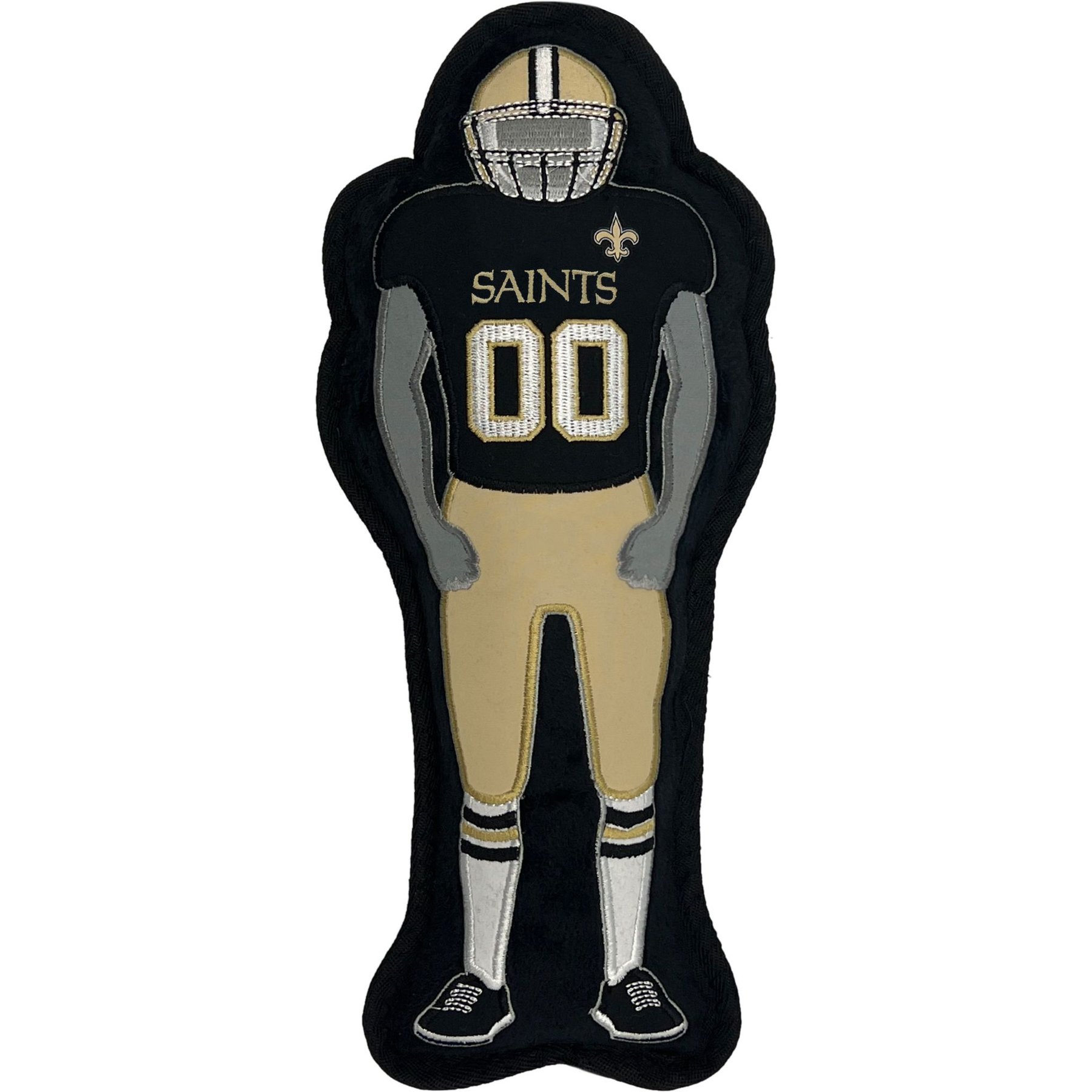 Pets First Player Tough Squeaky Dog Chew Toy, New Orleans Saints