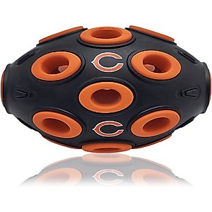 Pets First Tough Treat Dispenser Dog Toy, Chicago Bears