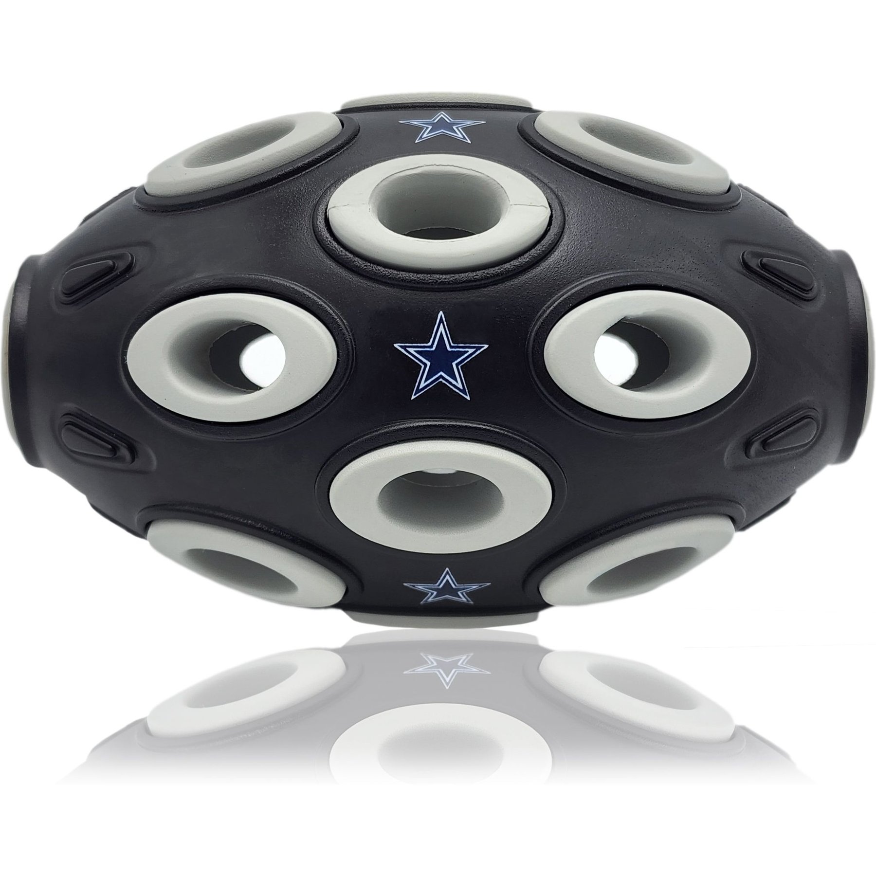 Pets First Tough Treat Dispenser Dog Toy, Dallas Cowboys