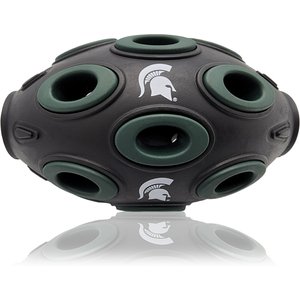 Pets First Tough Treat Dispenser Dog Toy, Michigan State