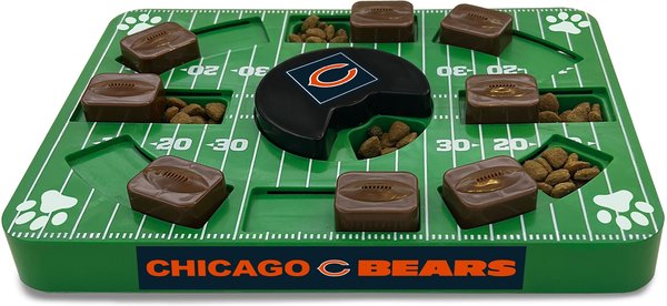 Show full view: Pets First Treat Dispensing Dog Puzzle Toy, Chicago Bears slide 1 of 6