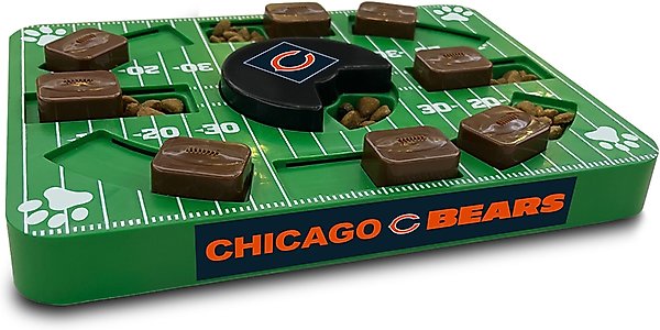 Show full view: Pets First Treat Dispensing Dog Puzzle Toy, Chicago Bears slide 2 of 6