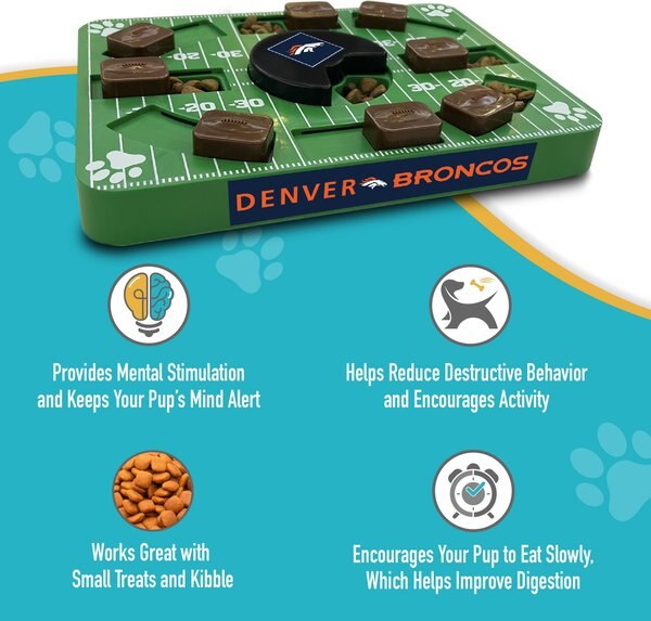 Pets First Denver Broncos Football Dog Toy