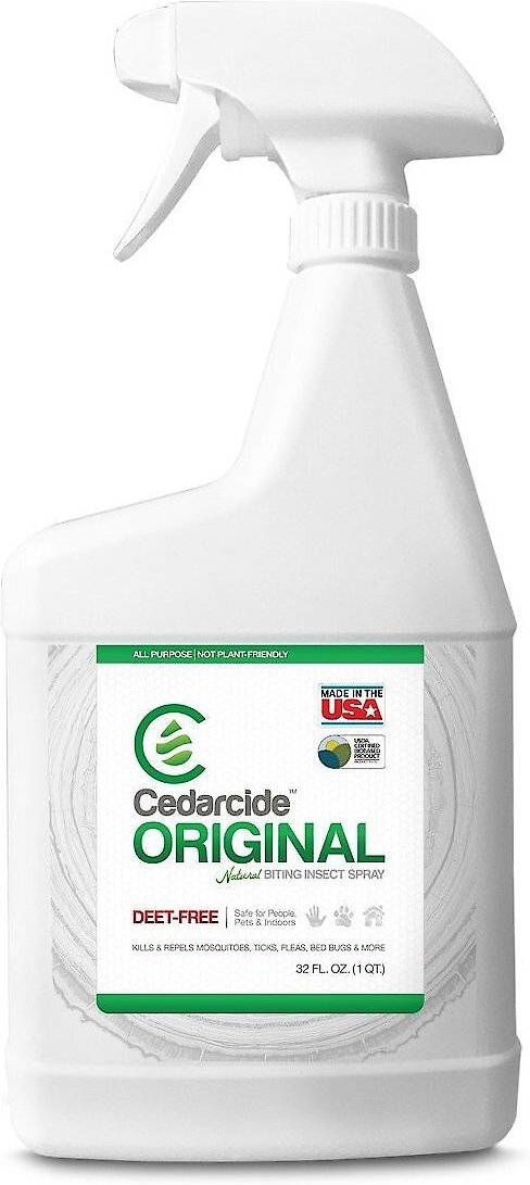 CEDARCIDE Original Biting Insect Dog & Cat Spray, Quart ...