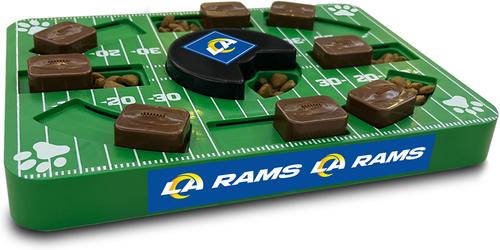 Show full view: Pets First Treat Dispensing Dog Puzzle Toy, Los Angeles Rams slide 2 of 6