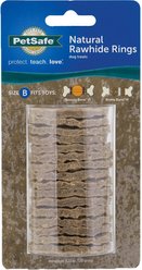 PetSafe Busy Buddy Rawhide Rings Dog Treats, Medium