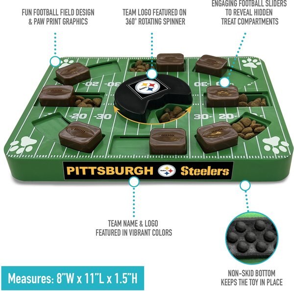 Pets First Pittsburgh Steelers Football Dog Toy