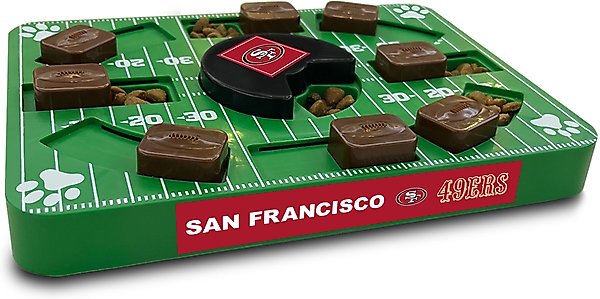 Show full view: Pets First Treat Dispensing Dog Puzzle Toy, San Francisco 49ers slide 2 of 6