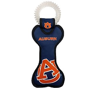 Pets First Squeaky Dental Dog Tug Toy, Auburn