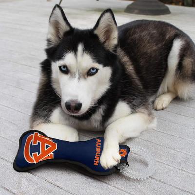 Show full view: Pets First Squeaky Dental Dog Tug Toy, Auburn slide 2 of 6