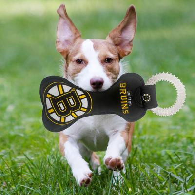Show full view: Pets First Squeaky Dental Dog Tug Toy, Boston Bruins slide 2 of 6