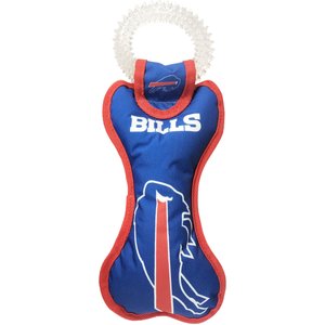 Pets First Squeaky Dental Dog Tug Toy, Buffalo Bills