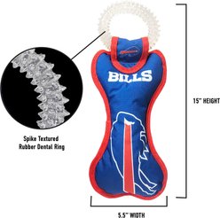 Pets First Squeaky Dental Dog Tug Toy, Buffalo Bills slide 2 of 5