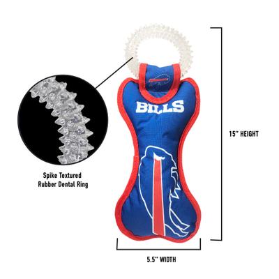Show full view: Pets First Squeaky Dental Dog Tug Toy, Buffalo Bills slide 4 of 6