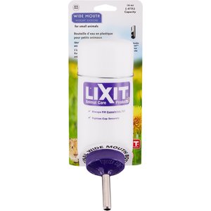 Lixit Wide Mouth Small Animal Water Bottle, 16-oz