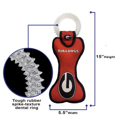 Show full view: Pets First Squeaky Dental Dog Tug Toy, Georgia slide 5 of 7