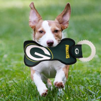 Show full view: Pets First Squeaky Dental Dog Tug Toy, Green Bay Packers slide 3 of 7