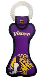 Pets First Squeaky Dental Dog Tug Toy, Minnesota Vikings