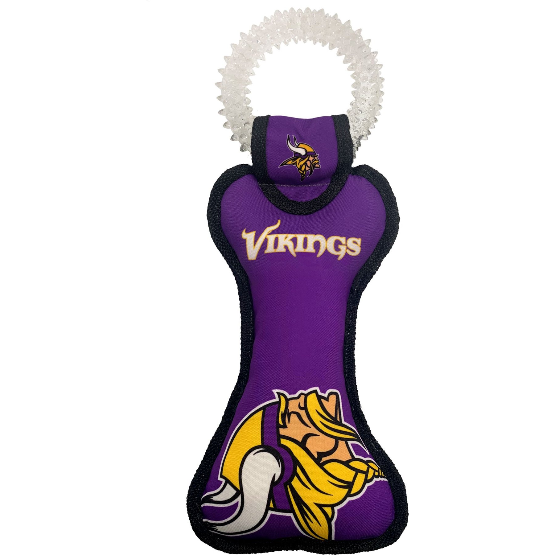 Pets First Squeaky Dental Dog Tug Toy, Minnesota Vikings